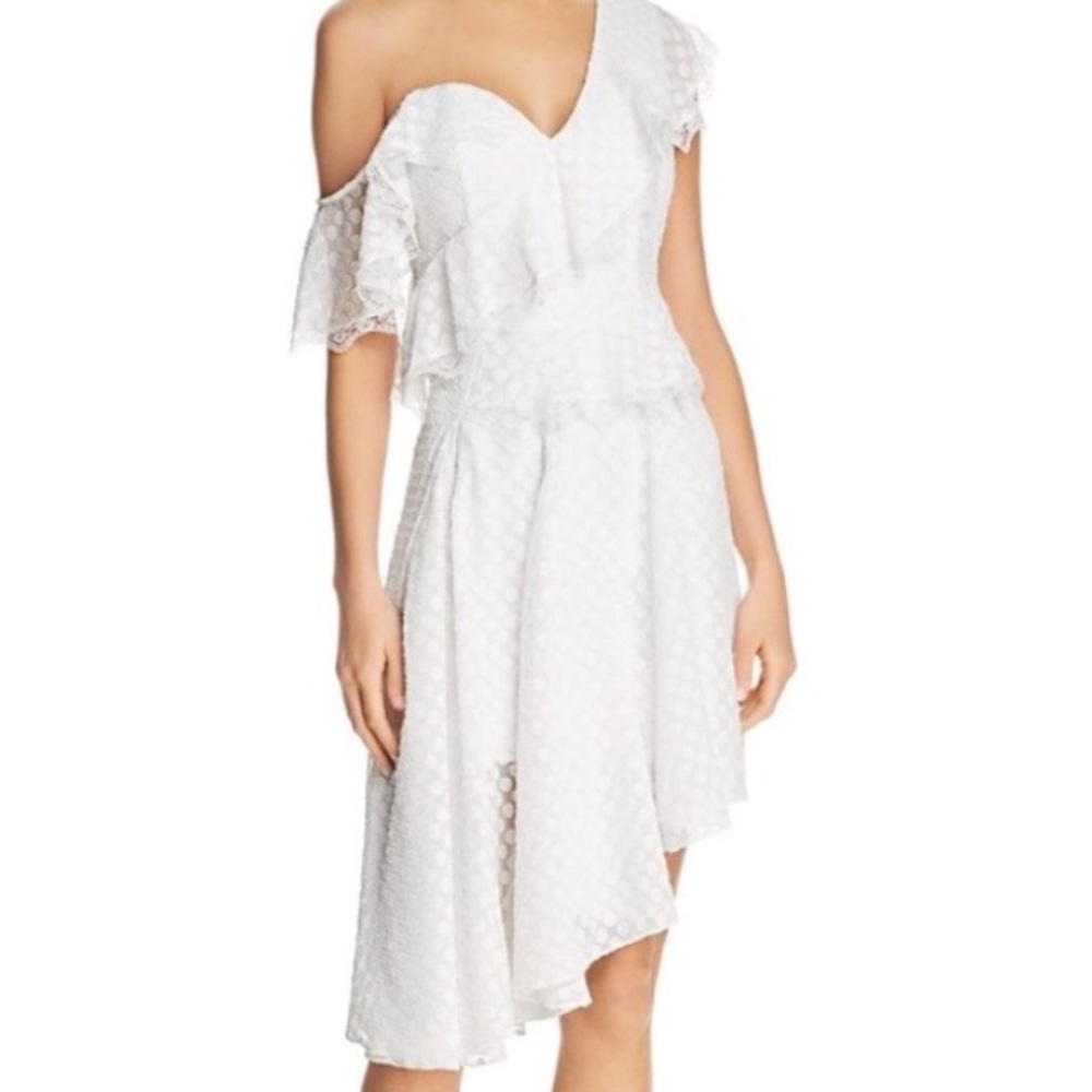 🎀 Bardot 🎀 OFF SHOULDER POLKA DOT DRESS